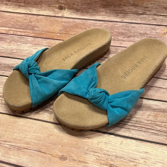 Jack Rogers Aqua Knot Phoebe Slides - Picture 2 of 10